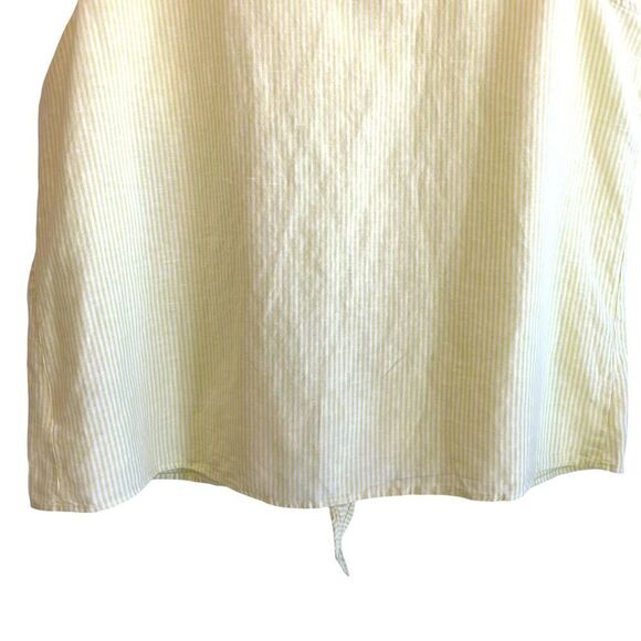 Ellen Tracy Linen Blend Front Tie Tank NWT - Picture 9 of 10